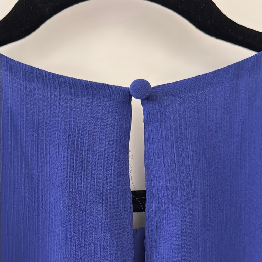 Express Blue Ruched Dress - Picture 4 of 6